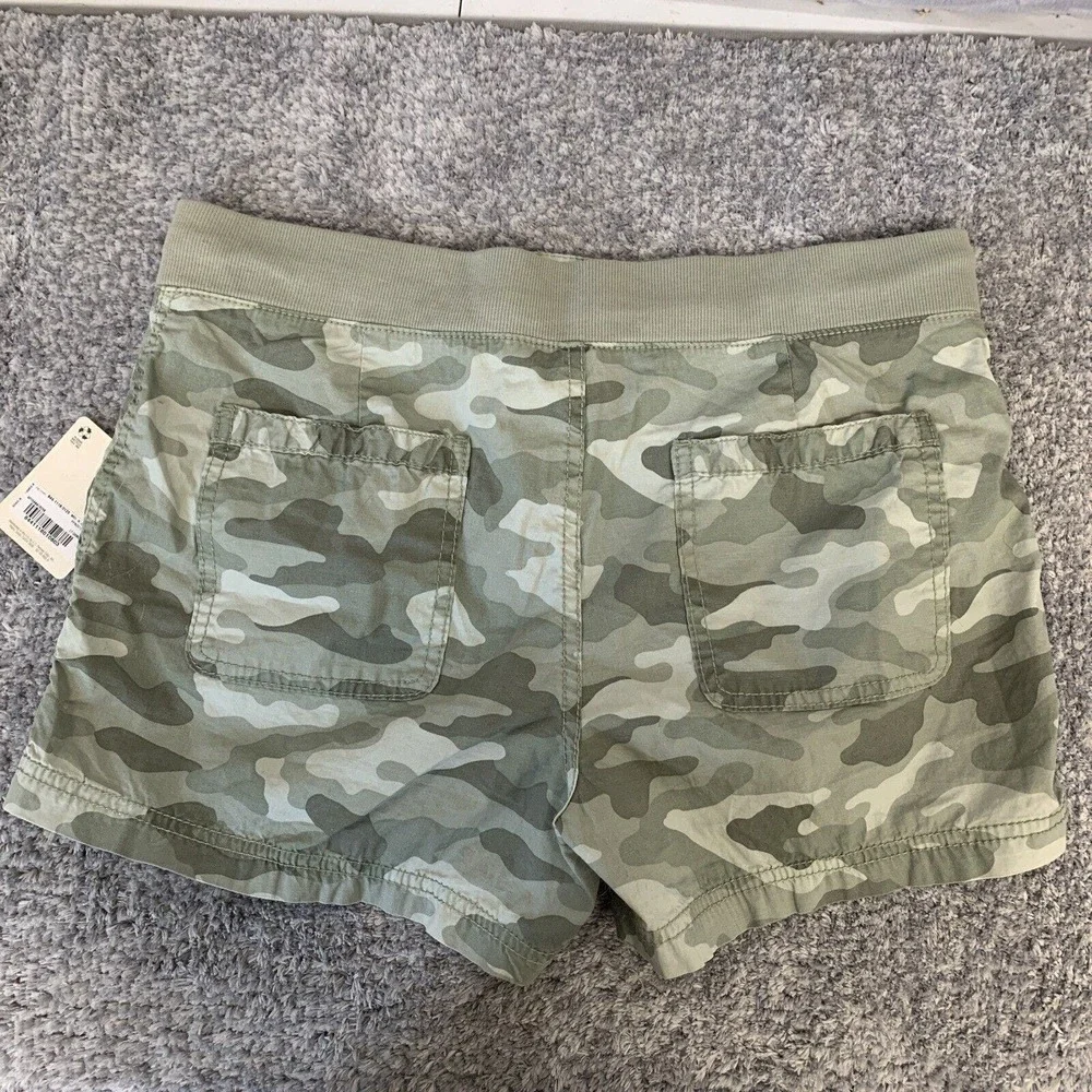 Ana Shorts Set‎ of 2 Camouflage Twill Stripped Size 4 Cute Summer Mid Rise